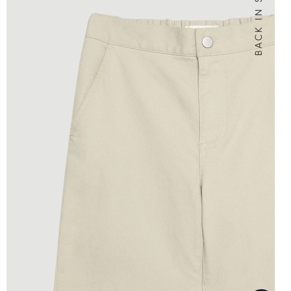 Wide leg twill cropped pants from oak and fort - Picture 4 of 4